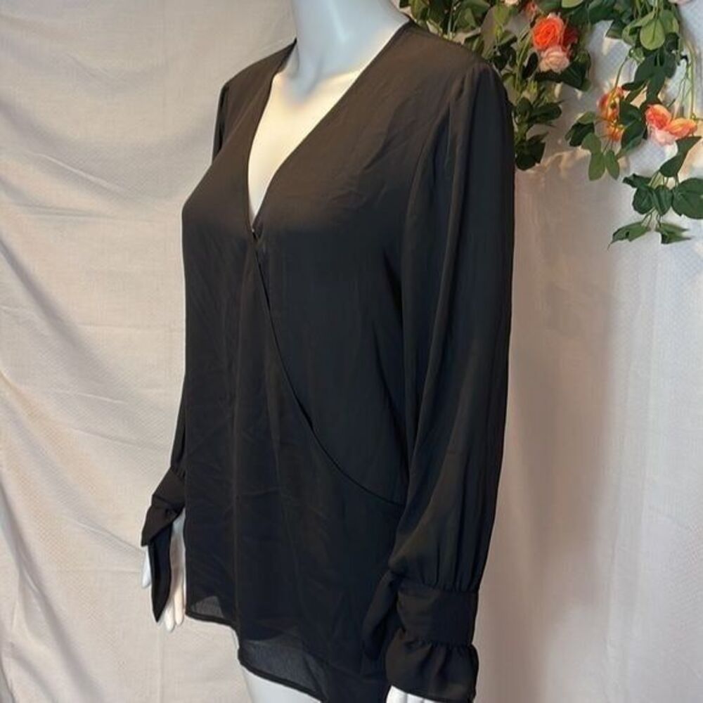 MICHAEL MICHAEL KORS Women's Sheer Tie sleeve Blouse Size M RefG0046